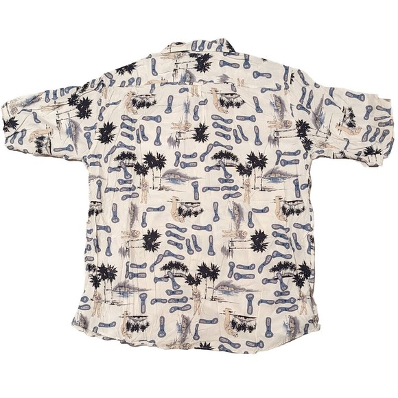 New Deadstock Chipshot Golf Print Shirt XL by BOSS Short Sleeve Button-Up NWT! - Picture 3 of 10